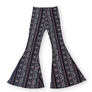 ktk Boho Indie Print Ultra Flare Yoga Pants Butter Soft Stretch Ladies Medium